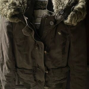 Abercrombie & Fitch Brown Fur-Lined Jacket